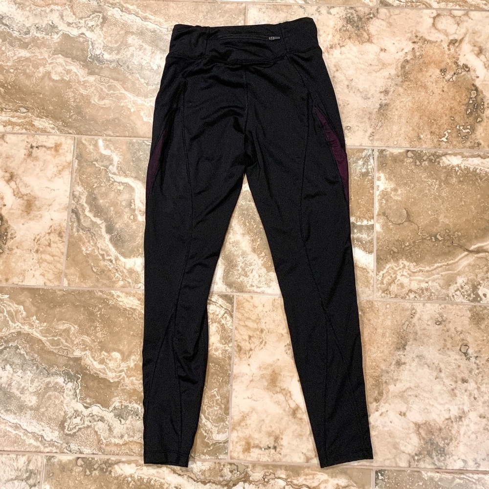 RION Black Mesh Detail Full Length Leggings - Picture 3 of 9